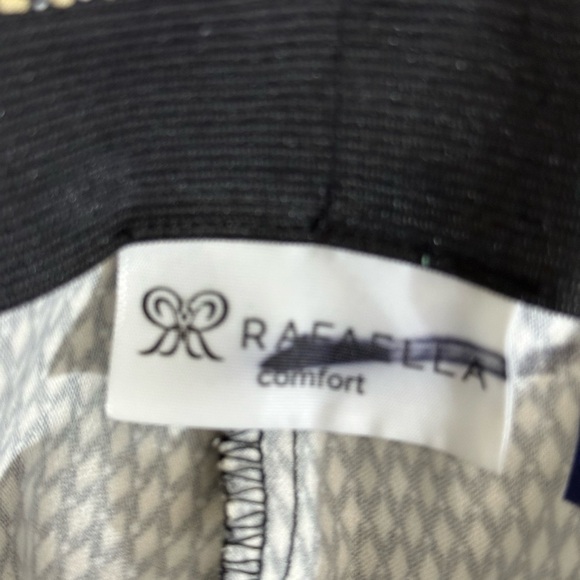 Rafaella sz 8 pant straight leg, pull on Diamond shape design mini print - Picture 13 of 15